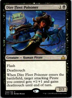 Dire Fleet Poisoner Rivals of Ixalan MTG LP - Image 1