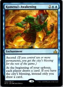 Kumena's Awakening Rivals of Ixalan MTG NM - Image 1