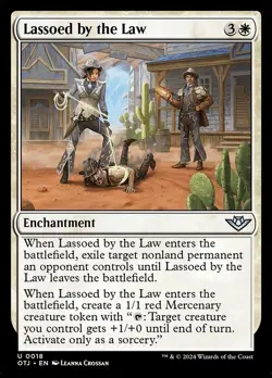 Lassoed by the Law - Outlaws of Thunder Junction OTJ - MTG - LP Magic - 18 U - Image 1