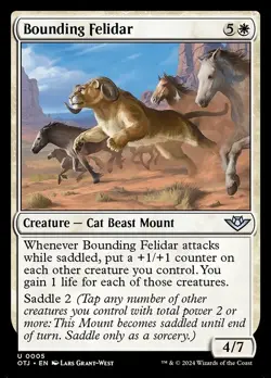 Bounding Felidar - Outlaws of Thunder Junction OTJ - MTG - LP Magic - 5 U - Image 1
