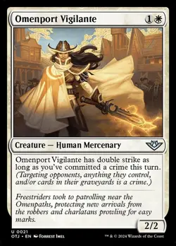 Omenport Vigilante - Outlaws of Thunder Junction OTJ - MTG - LP Magic - 21 U - Image 1
