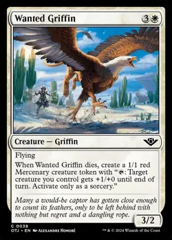 Wanted Griffin - Outlaws of Thunder Junction OTJ - MTG - LP Magic - 38 C - Image 1