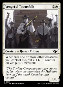 Vengeful Townsfolk - Outlaws of Thunder Junction OTJ - MTG - LP Magic - 37 C - Image 1
