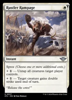Rustler Rampage - Outlaws of Thunder Junction OTJ - MTG - LP Magic - 27 U - Image 1