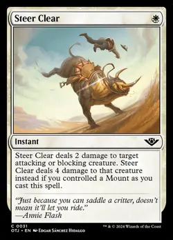 Steer Clear - Outlaws of Thunder Junction OTJ - MTG - LP Magic - 31 C - Image 1