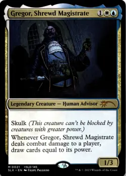 MTG Gregor, Shrewd Magistrate Regular SLX Cards NM M Magic - Image 1