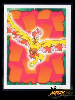 VINTAGE | 1999 Topps Pokemon Merlin Sticker: #146 Moltres - Image 1