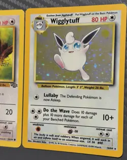 Pokemon TCG Jungle Wigglytuff 16/64 Holo Rare No Symbol ERROR Jigglypuff 54/64 - Image 5
