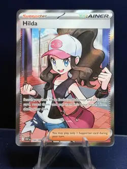 Pokemon TCG White Flare EN Hilda 164/086 Full Art Holo Special Art Rare MINT - Image 1