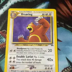 Ursaring 34/75 Rare Unlimited Neo Discovery Pokemon Card Nm Mint - Image 4