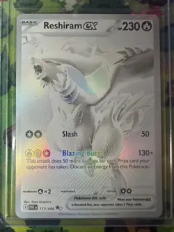 Reshiram ex #173/086 Pokemon White Flare English BWR Near Mint - Image 1