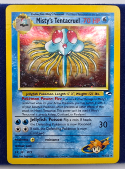Pokemon Unlimited Gym Heroes Misty's Tentacruel 10/132 MP Holographic WOTC - Image 1