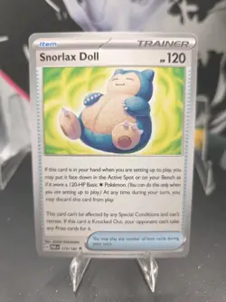 Snorlax Doll 175/182 Sv04: Paradox Rift Regular - Pokemon - NM/M - Free Shipping - Image 1