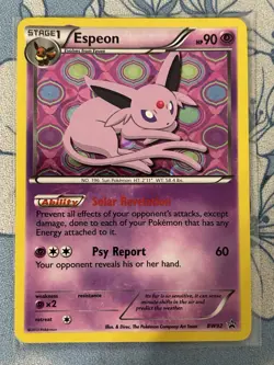 Pokemon TCG Espeon BW92 BW Black Star Promos Holo LP-/MP - Image 1