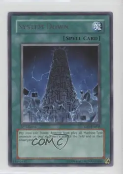R - System Down 1st Ed. YuGiOh Cybernetic evolution #CRV-EN041 2005 READ - Image 1