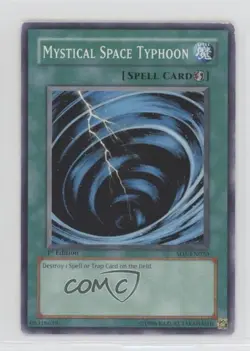 Mystical Space Typhoon 1st Ed. YuGiOh Spellcaster's Judgment #SD6-EN018 2006 - Image 1