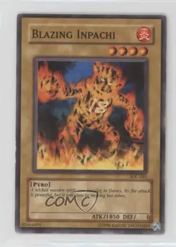 Blazing Inpachi Unlimited YuGiOh Invasion of Chaos #IOC-061 2004 - Image 1