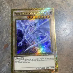 Yugioh Blue Eyes White Dragon Limited Edition Gold Secret Rare MVP1-DEGV4 - Image 2