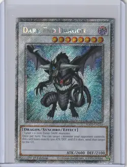 Yugioh RA03-EN216 Dark End Dragon- Platinum Secret Rare 1st Edition - Image 1