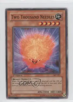 Two Thousand Needles 1st Ed. YuGiOh Ancient Sanctuary #AST-027 2004 READ - Image 1