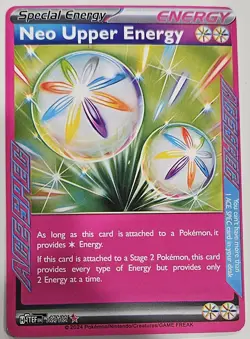 POKEMON Temporal Forces NM RARE Holo ACE SPEC Special #162 NEO UPPER ENERGY card - Image 1