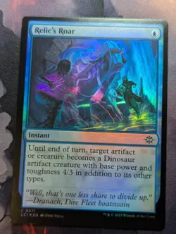 Relic's Roar - LCI - 0071 - MTG - TCG Card - FOIL - Image 1
