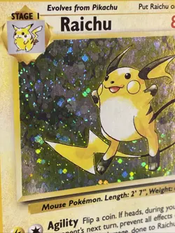 Pokemon TCG Raichu Base Set 2 Holo Unlimited Holo Rare Card 16/130 LP - Image 5