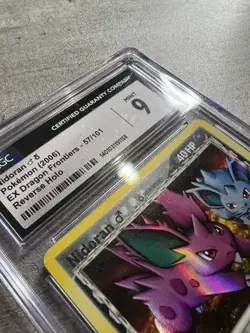 Pokemon Card Nidoran Rev Holo CGC 9 Mint, EX Dragon Frontiers 57/101, 2006 (1) - Image 5