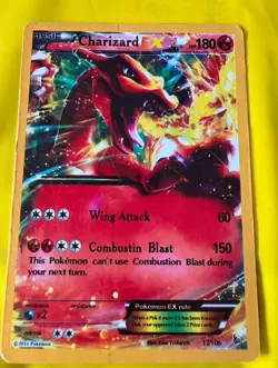 Pokemon TCG Charizard EX Flashfire XY Holo Rare Card 12/106 - Image 1