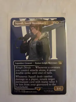Squall Seed Mercenary Borderless Final Fantasy MTG Non-Foil English Edition - Image 1