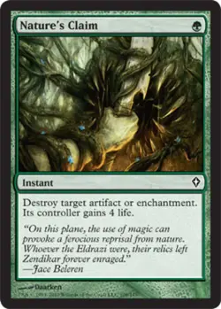 Nature's Claim - Light Play MTG Worldwake - Image 1