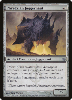 PHYREXIAN JUGGERNAUT x4 mtg EX/NM Mirrodin Besieged 4 Unc - Image 1