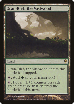 ORAN-RIEF, THE VASTWOOD x1 mtg LP Zendikar 1 Rare - Image 1