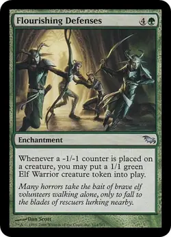 FLOURISHING DEFENSES x1 mtg NM Shadowmoor 1 Unc - Image 1