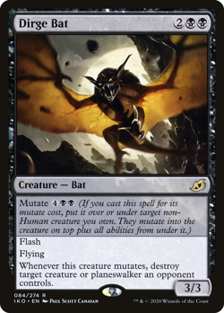 DIRGE BAT x1 mtg NM Ikoria 1 Rare - Image 1
