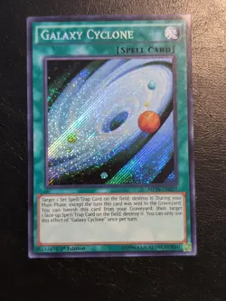 Yu-Gi-Oh! SECRET RARE HOLO CARD GALAXY CYCLONE MP16-EN027 1ST NM - Image 1