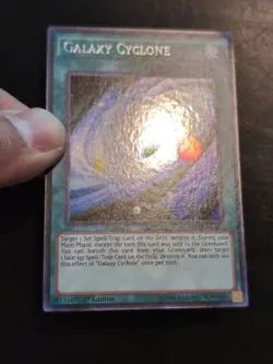 Yu-Gi-Oh! SECRET RARE HOLO CARD GALAXY CYCLONE MP16-EN027 1ST NM - Image 2