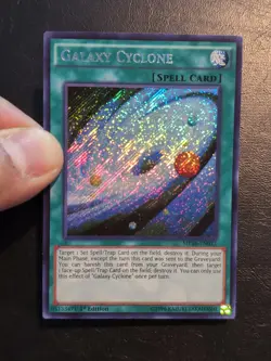 Yu-Gi-Oh! SECRET RARE HOLO CARD GALAXY CYCLONE MP16-EN027 1ST NM - Image 3