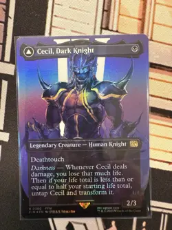 MTG: Cecil, Dark Knight, Foil, Borderless Art, Final Fantasy #380 - Image 1