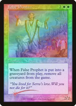 False Prophet FOIL Urza's Destiny PLD White Rare MAGIC MTG CARD ABUGames - Image 1