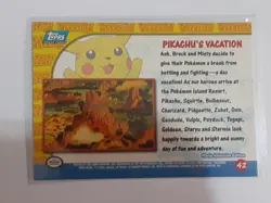 Pokemon Topps TV Animation Pikachu's Vacation 42 - Image 2