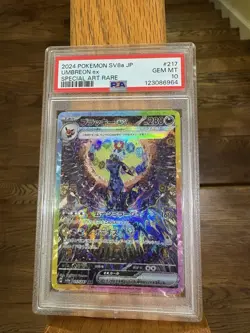 PSA 10 Umbreon ex SAR 217/187 Terastal Festival sv8a 2024 Pokemon Card Japanese - Image 1
