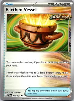 Earthen Vessel 106/131 - Prismatic Evolutions - Uncommon - NM - Pokemon TCG - Image 1