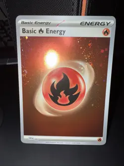 Pokemon 151 Fire Energy 2x HD Swirl Cosmos 002 Basic - NM - Image 2