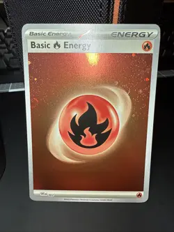 Pokemon 151 Fire Energy 2x HD Swirl Cosmos 002 Basic - NM - Image 3