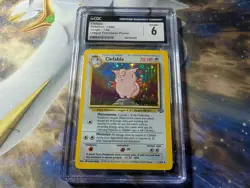 Pokemon 1999 League PRERELEASE Promo Clefable Jungle Series HOLO #1 CGC 6 - Image 1
