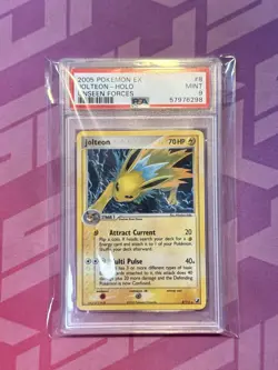 2005 Pokemon Jolteon EX Unseen Forces Holo Rare #8 PSA 9 Mint - Image 1