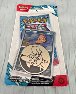 1x Pokemon TCG Journey Together Scraggy Checklane Blister Sealed - Image 1