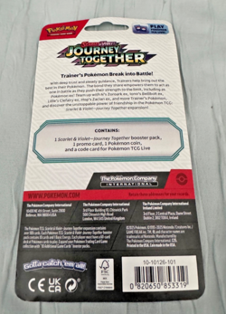 1x Pokemon TCG Journey Together Scraggy Checklane Blister Sealed - Image 2