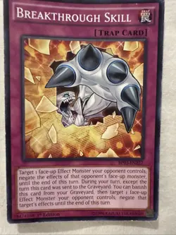 Yugioh BP03-EN227 Breakthrough Skill 1st ED NM VERY HARD TO FIND + BONUS!! - Image 1